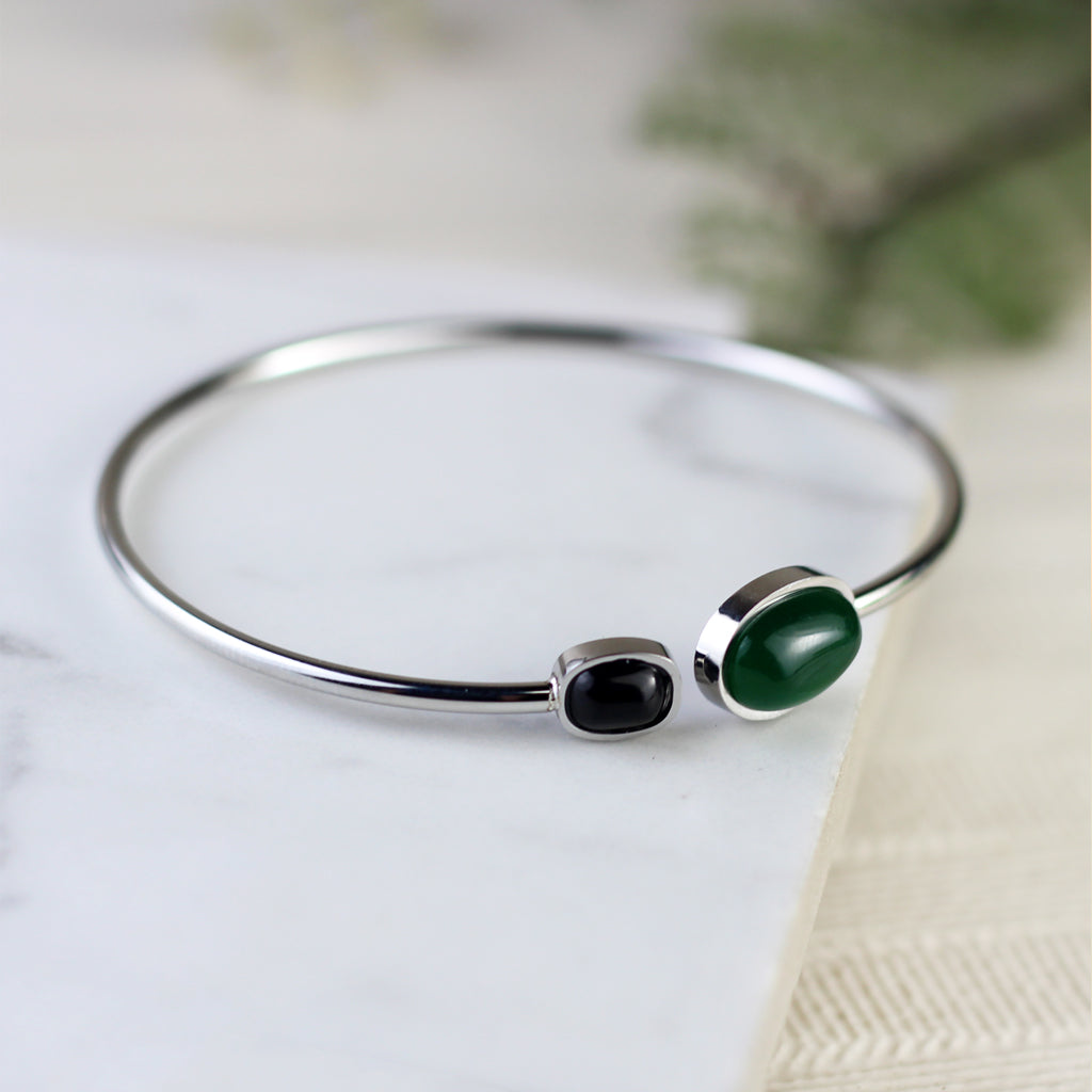 Statement Silver Plated Cuff Bangle