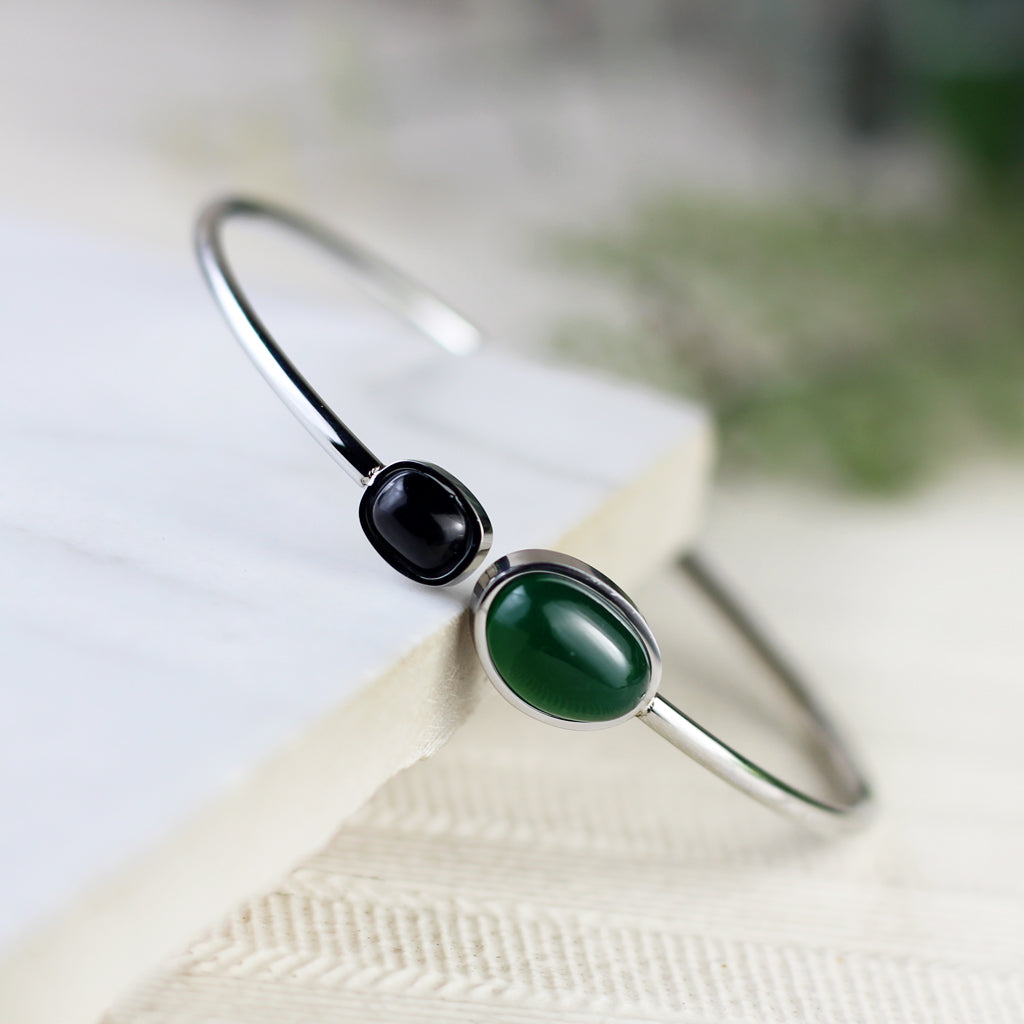 Statement Silver Plated Cuff Bangle