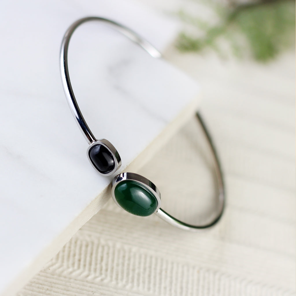 Statement Silver Plated Cuff Bangle
