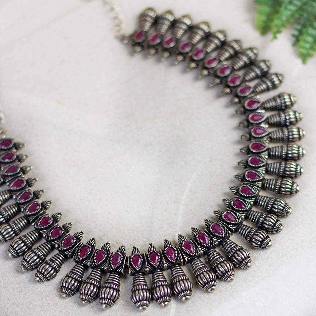 Ruby Tribal Necklace