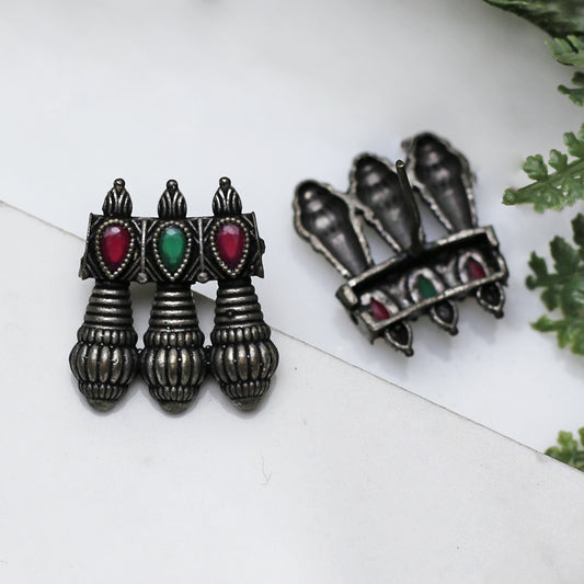 Multicolour Tribal Stud Earring