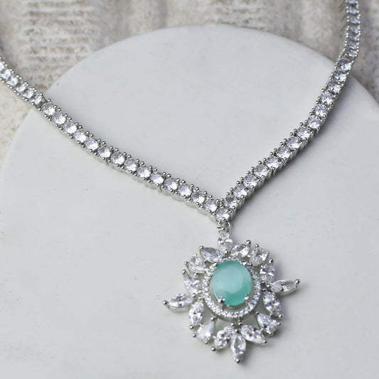 Mint Zircon Necklace - Rabal