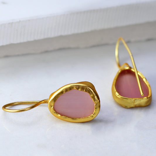 Pink Hook Earring