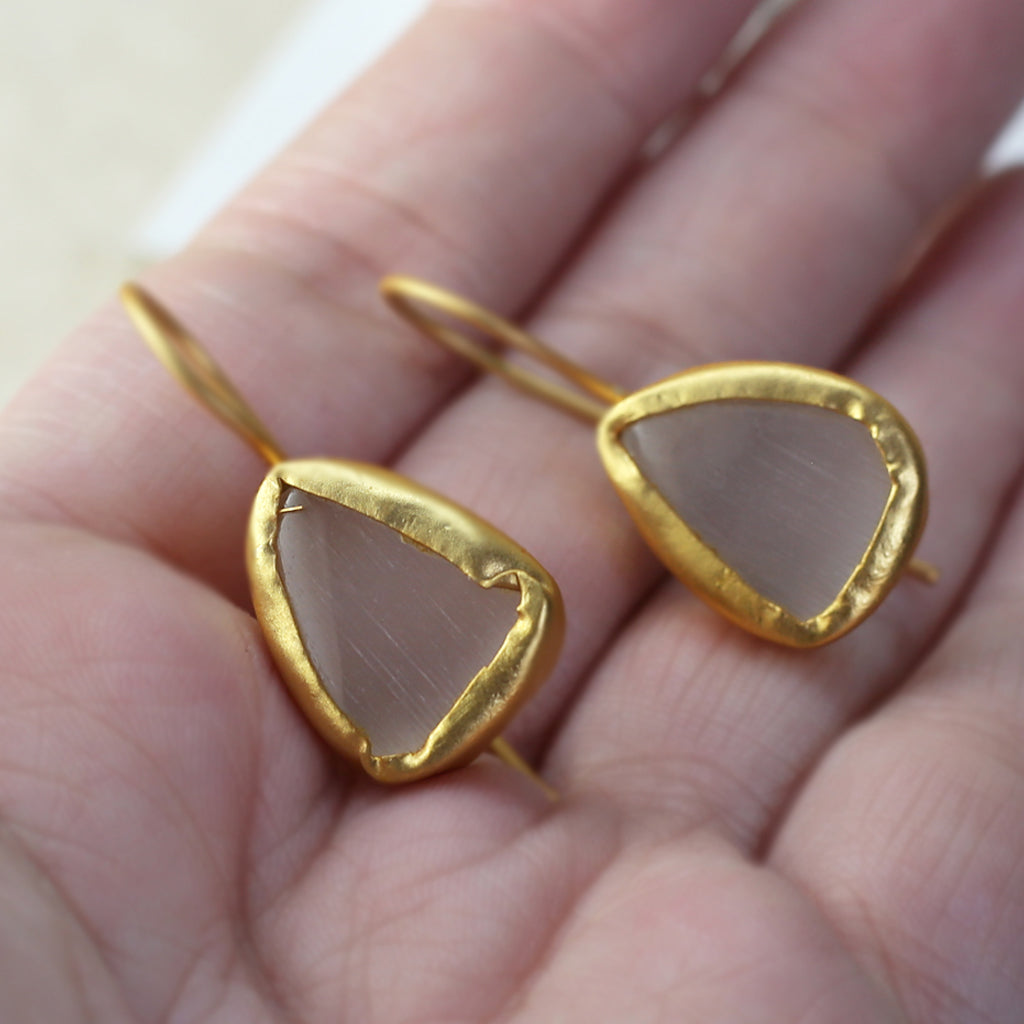 White Hook Earring
