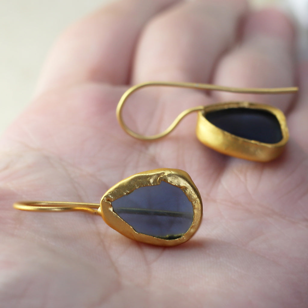 Blue Hook Earring