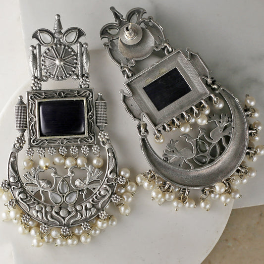 Statement Tribal Bird Drop Earring