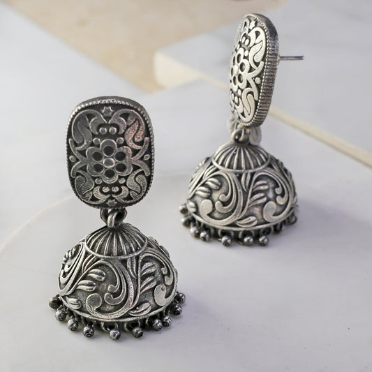 Tribal Floral Design Jhumke I Earring
