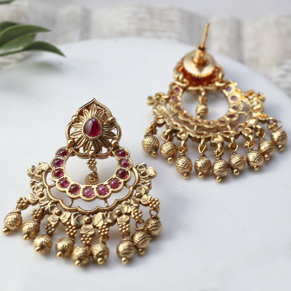 Ruby Traditional Drop Earring