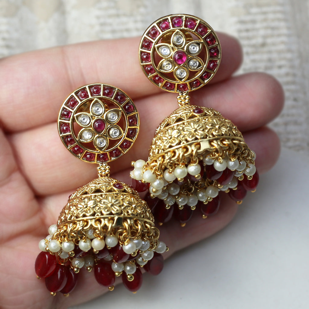 Ruby Traditional Jhumke I Earring