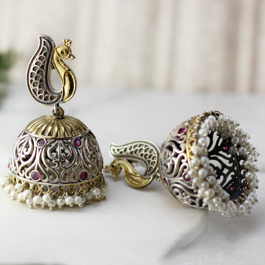 Ruby Statement Big Jhumke I Earring - Rabal