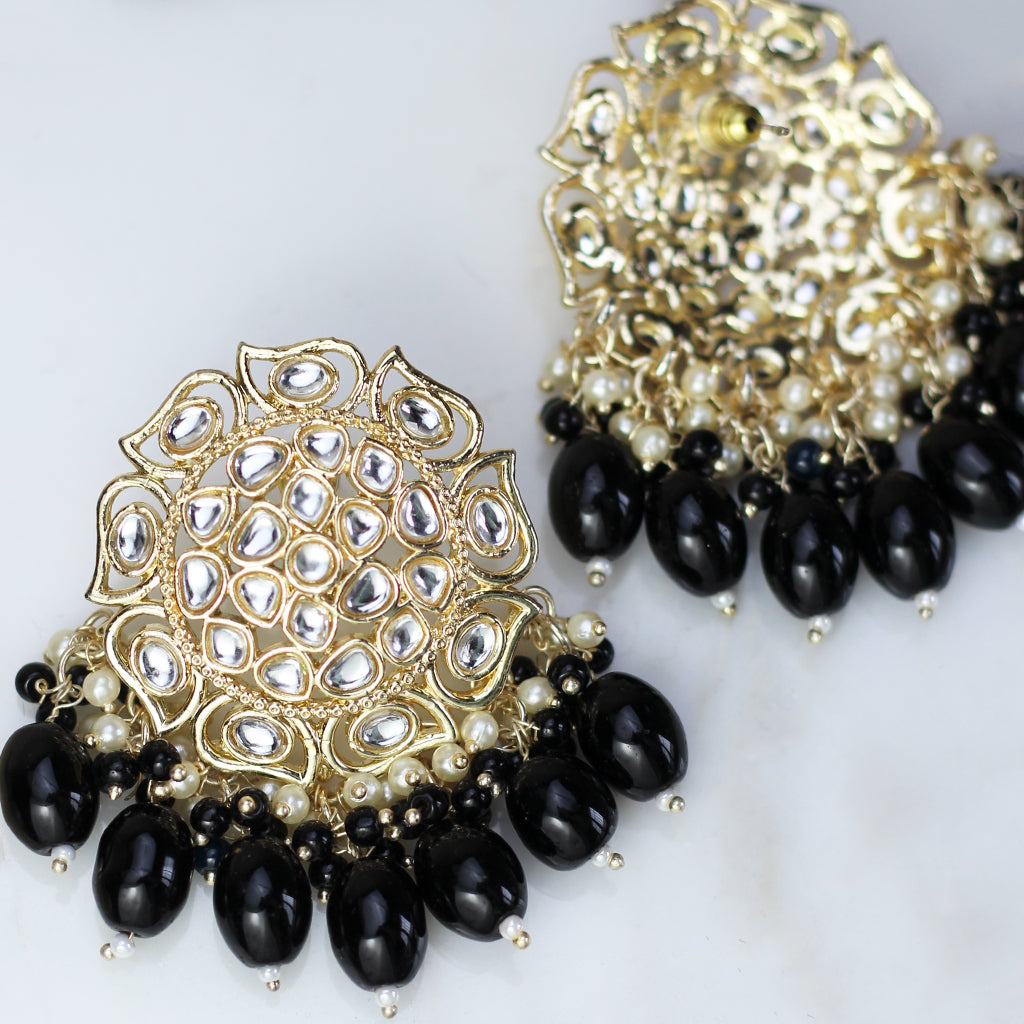 Black Pearl Drop Earring