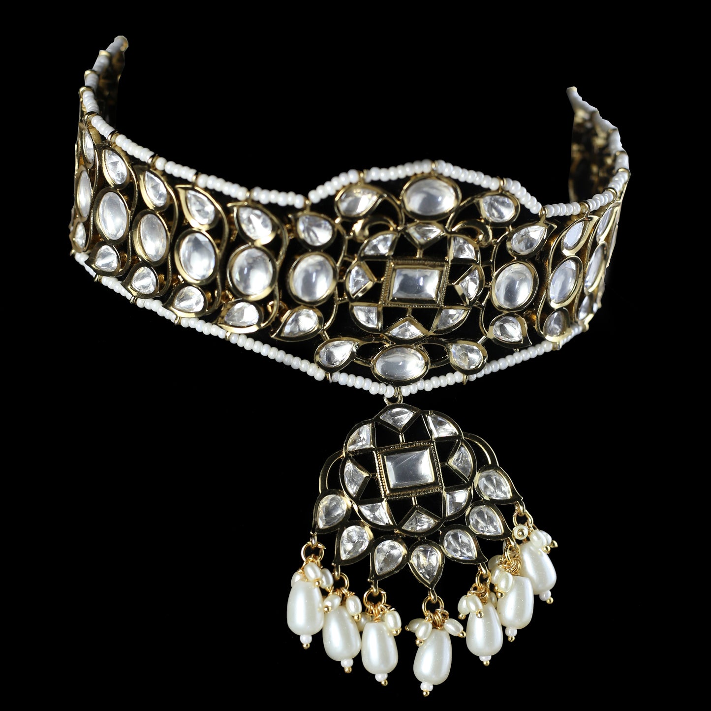 Bronze Kundan Choker I Necklace