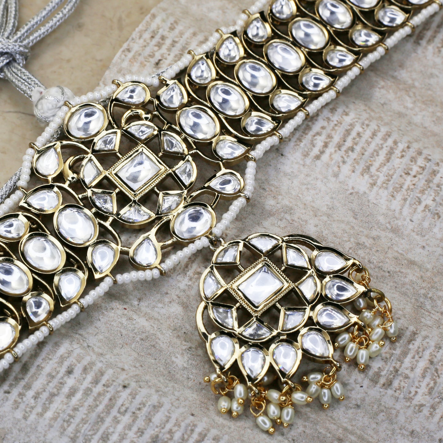 Bronze Kundan Choker I Necklace