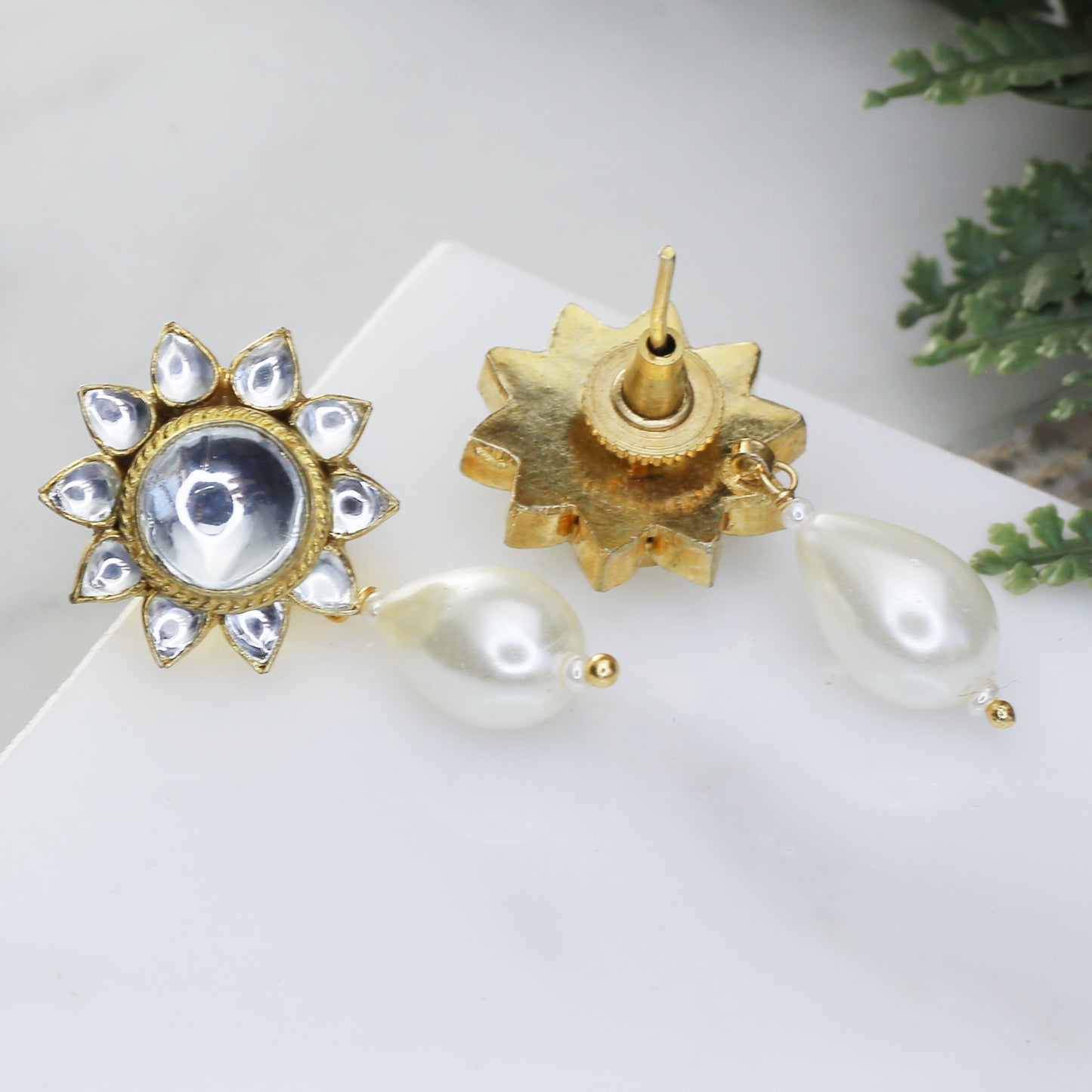 Pearl Flower Drop Earring - Rabal