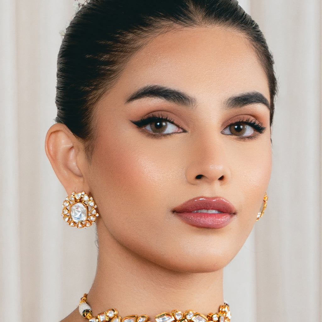 Statement Kundan Stud Earring