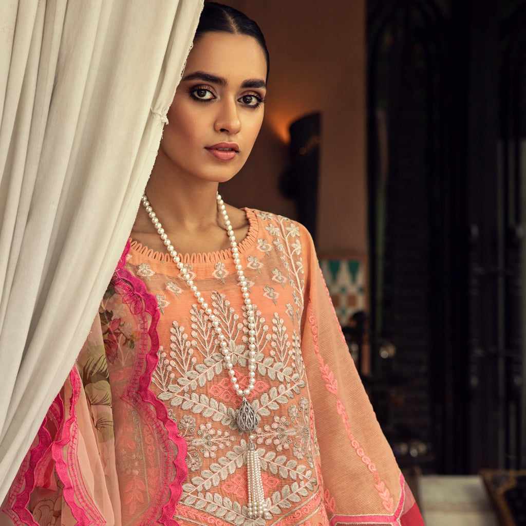 Long Pearl Zircon Mala