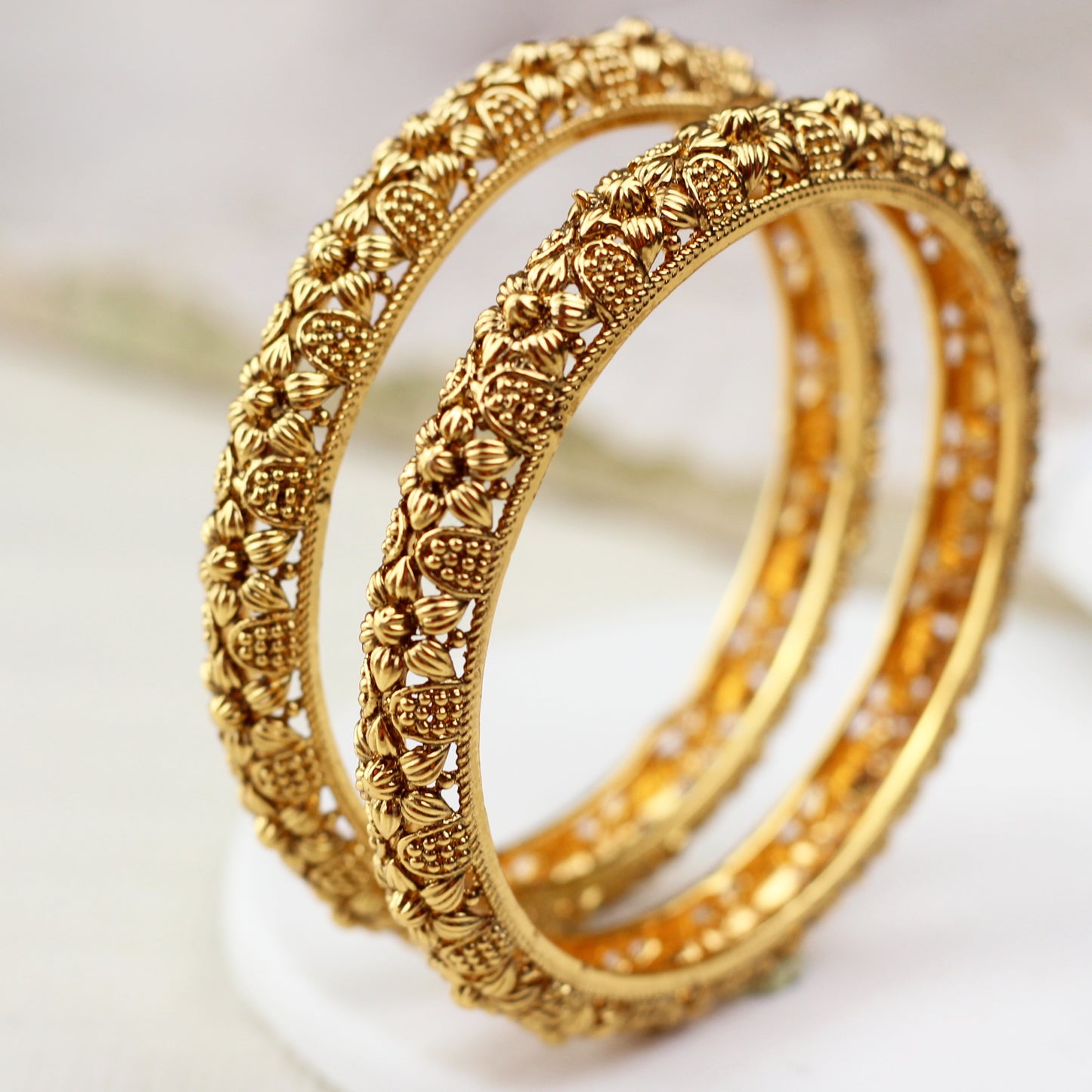 Antique Gold Bangle Pair