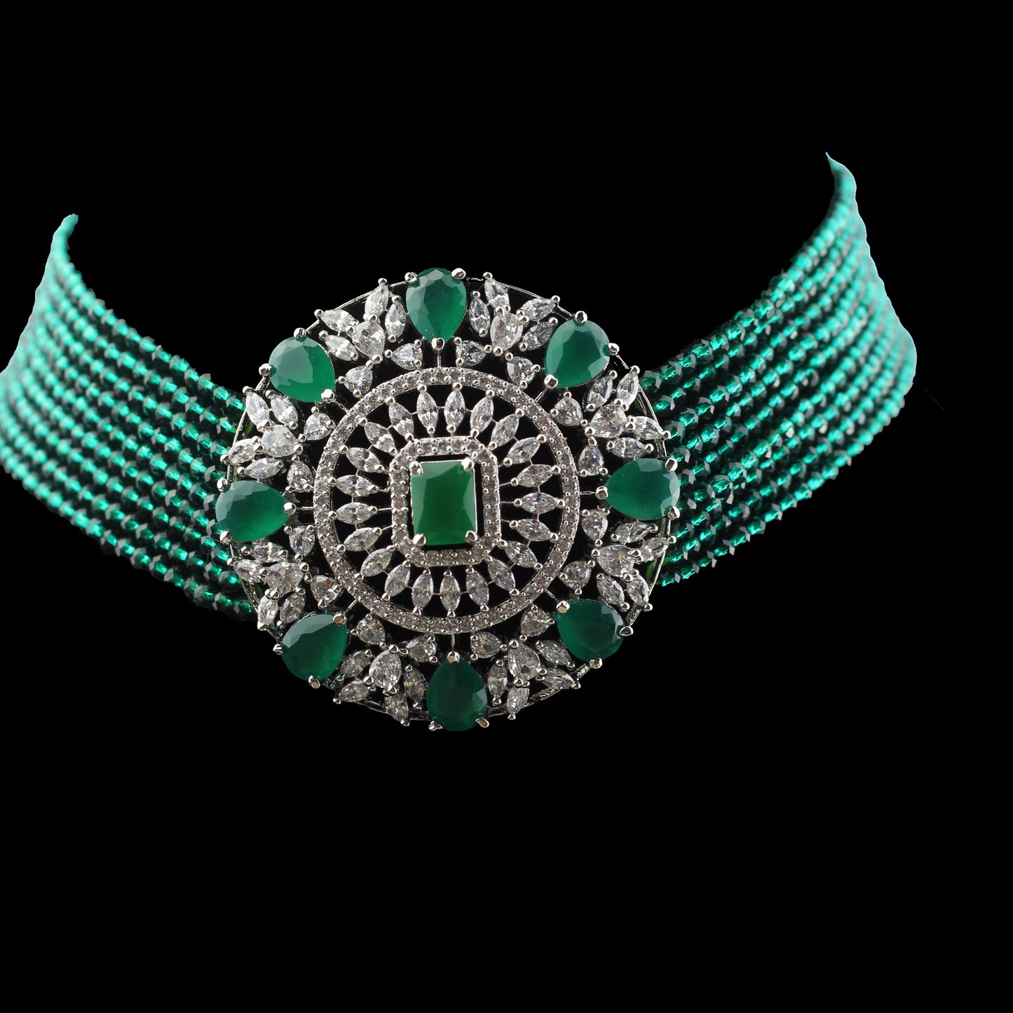Statement Zircon Green Choker