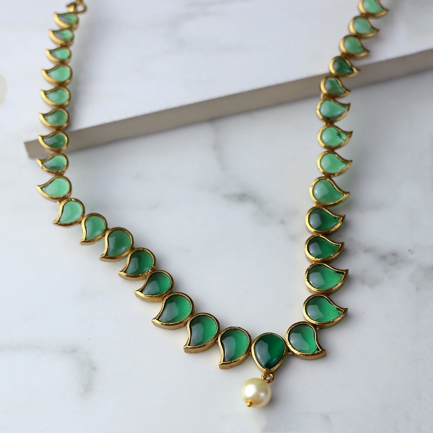Statement Green Necklace