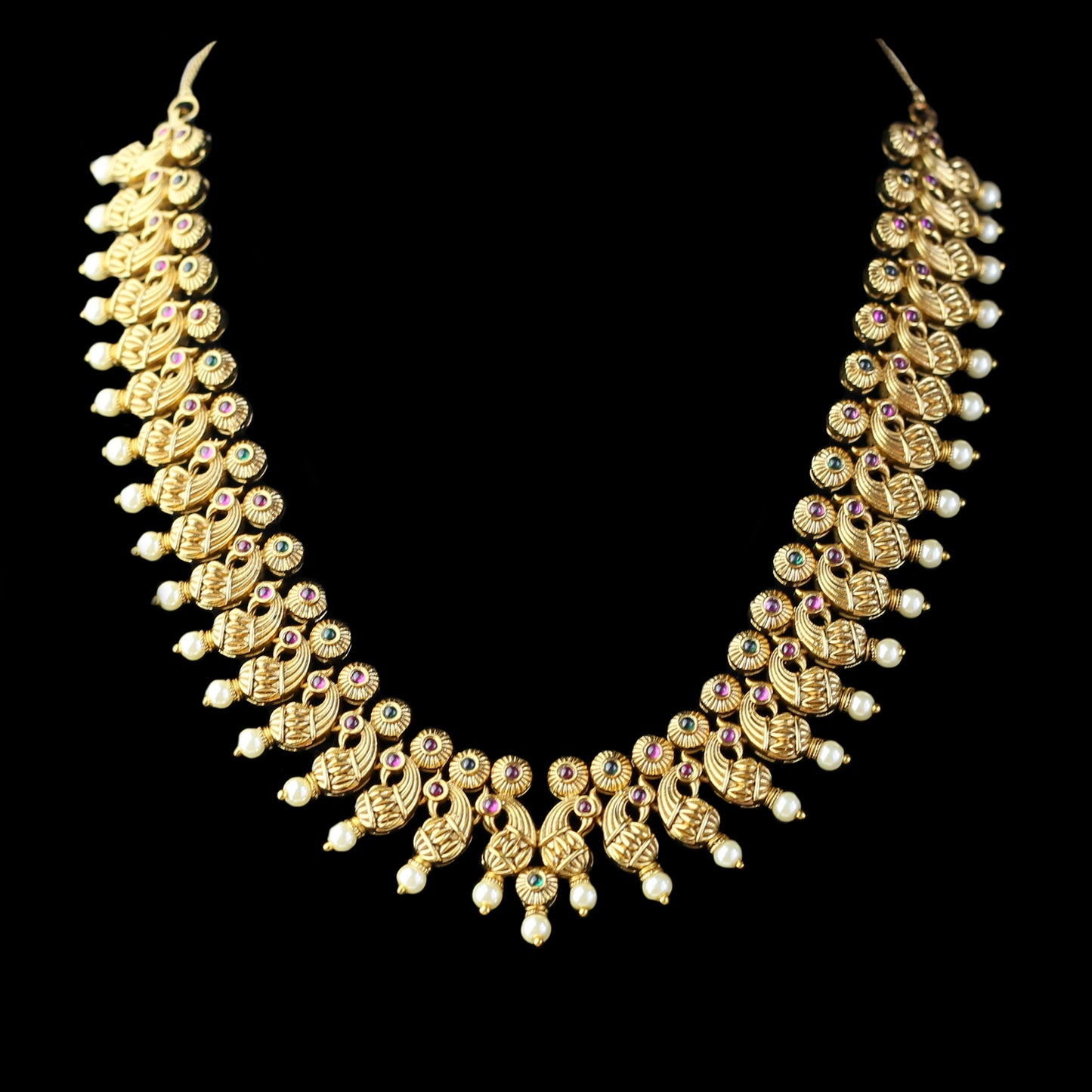 Multicolour Statement Mid-Length Bird Necklace