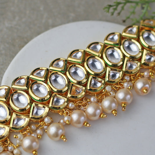 Kundan Pearl Choker - Rabal