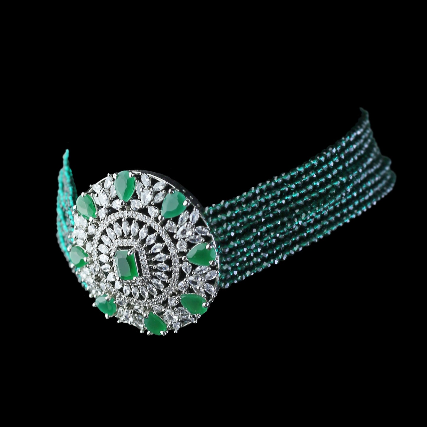 Statement Zircon Green Choker