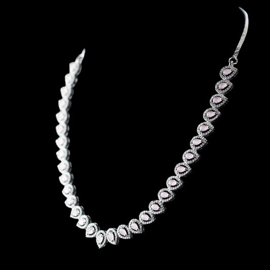 Pink Statement Zircon Necklace