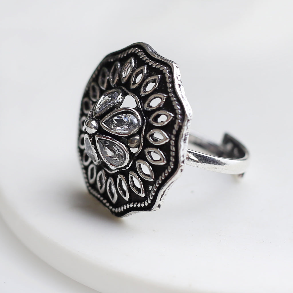 Tribal Clear Statement Ring