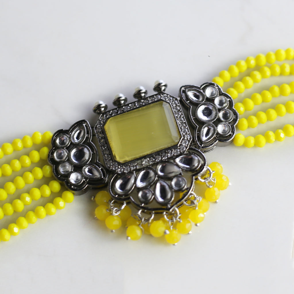 Yellow Statement Tribal Choker
