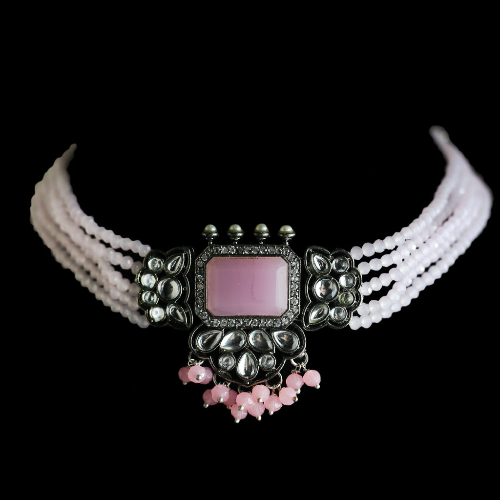 Pink Statement Tribal Choker