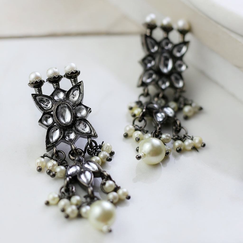 Statement Black Earring