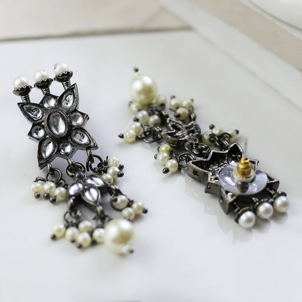 Statement Black Earring