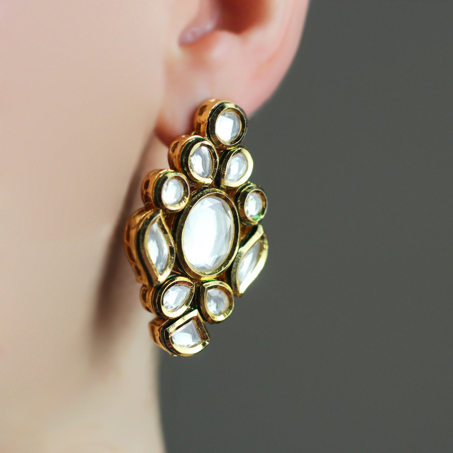 Kundan Drop Earrings