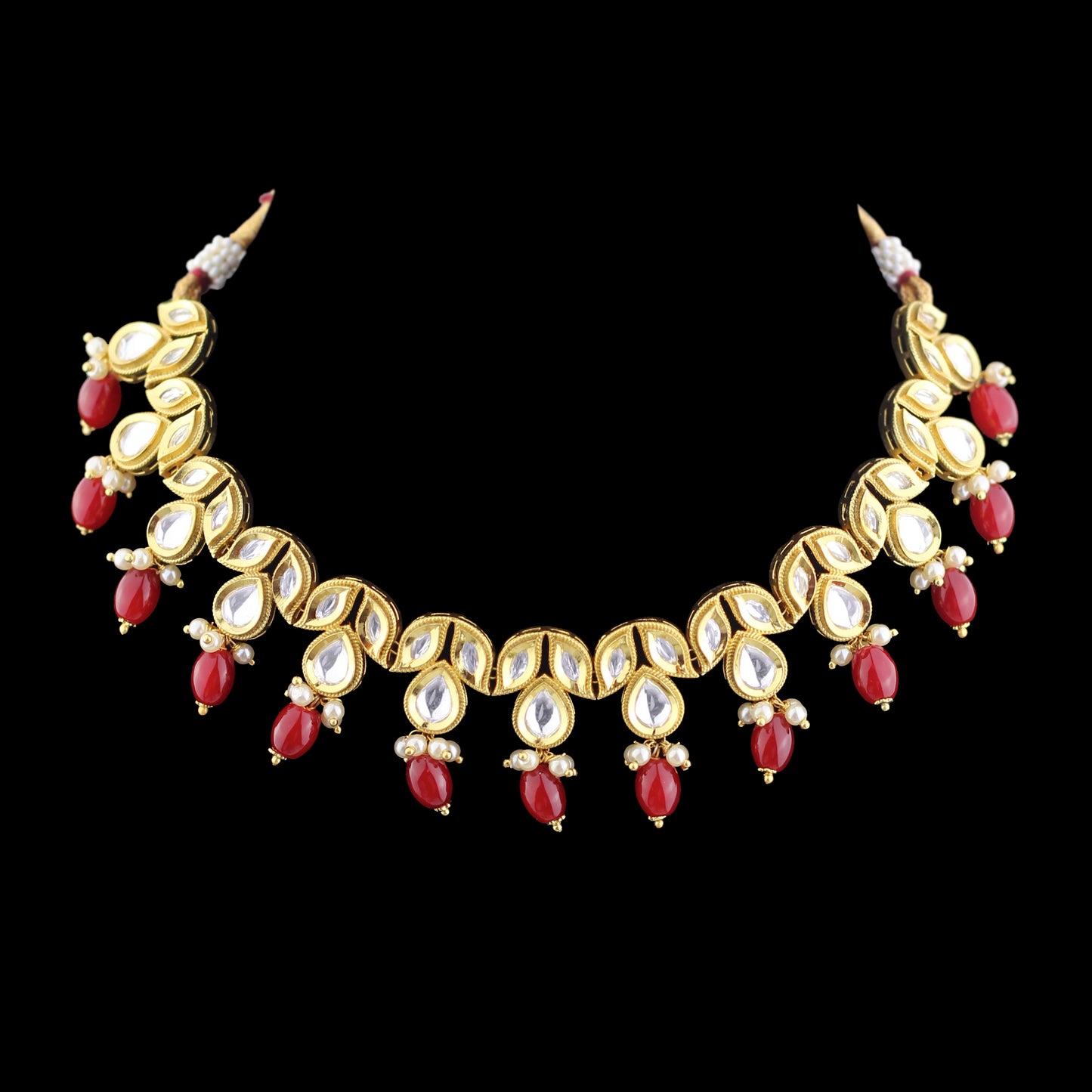 Kundan Red Necklace