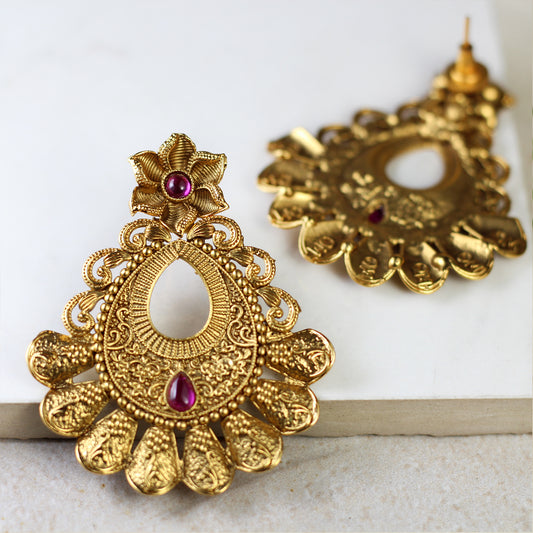 Ruby Traditional Drop Earring