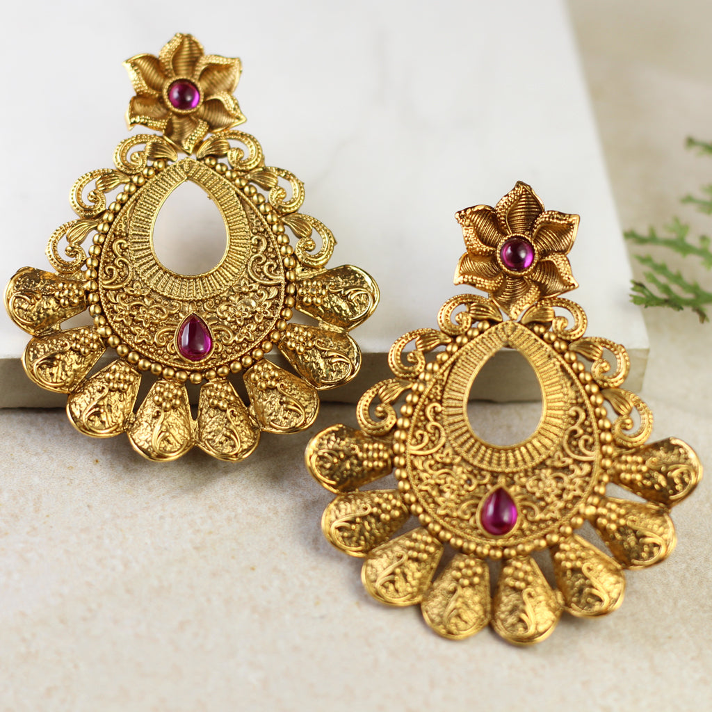 Ruby Traditional Drop Earring