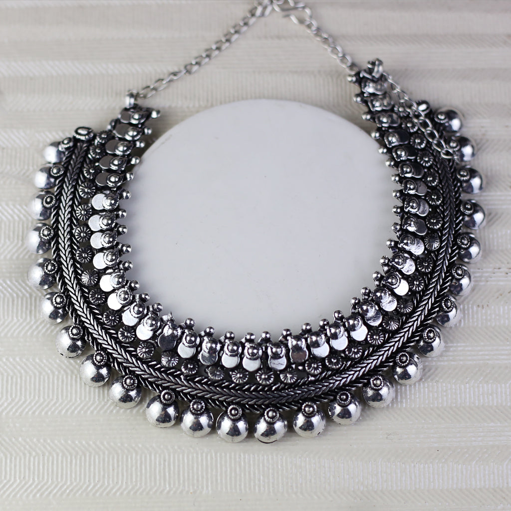 Tribal Silver Necklace