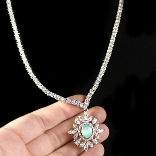 Mint Zircon Necklace - Rabal