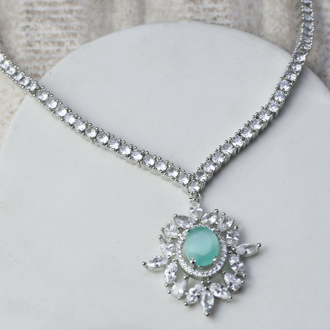 Mint Zircon Necklace - Rabal