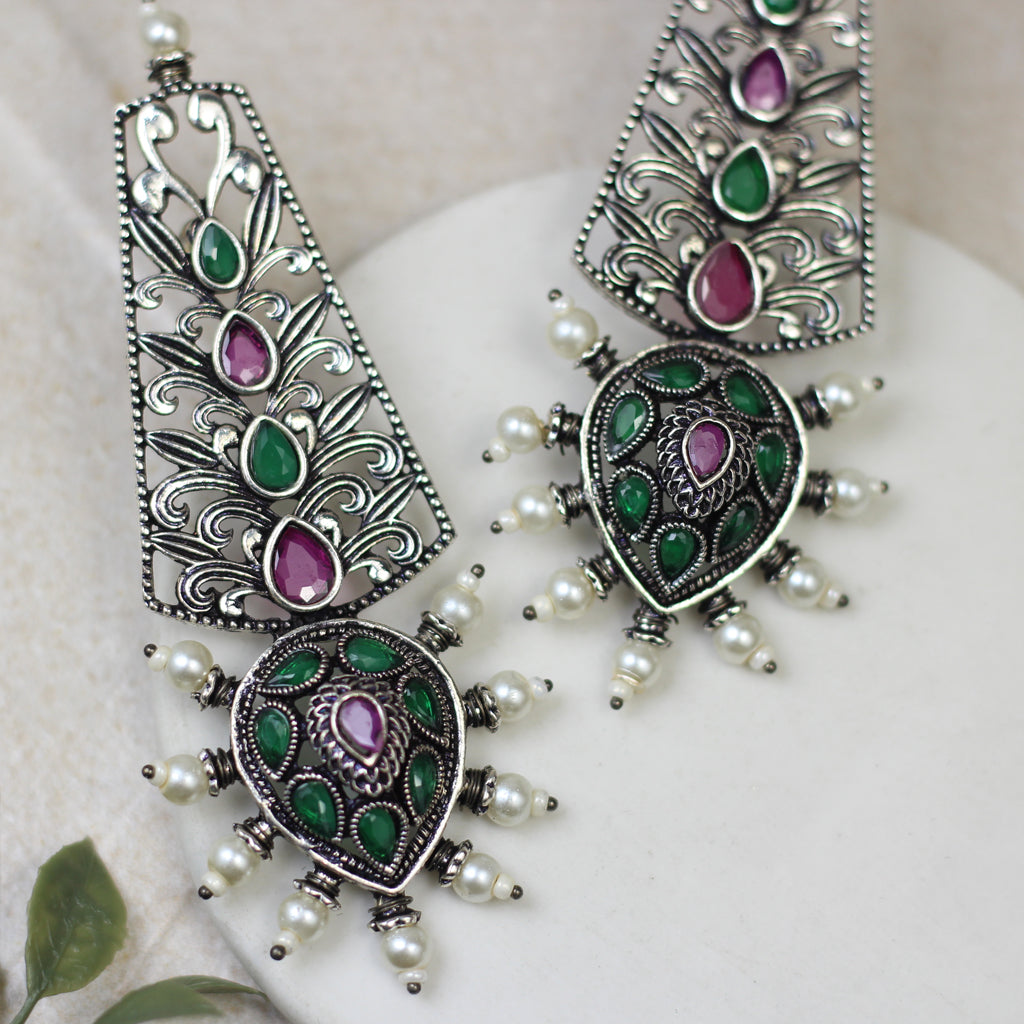 Tribal Multicolour Drop Earring