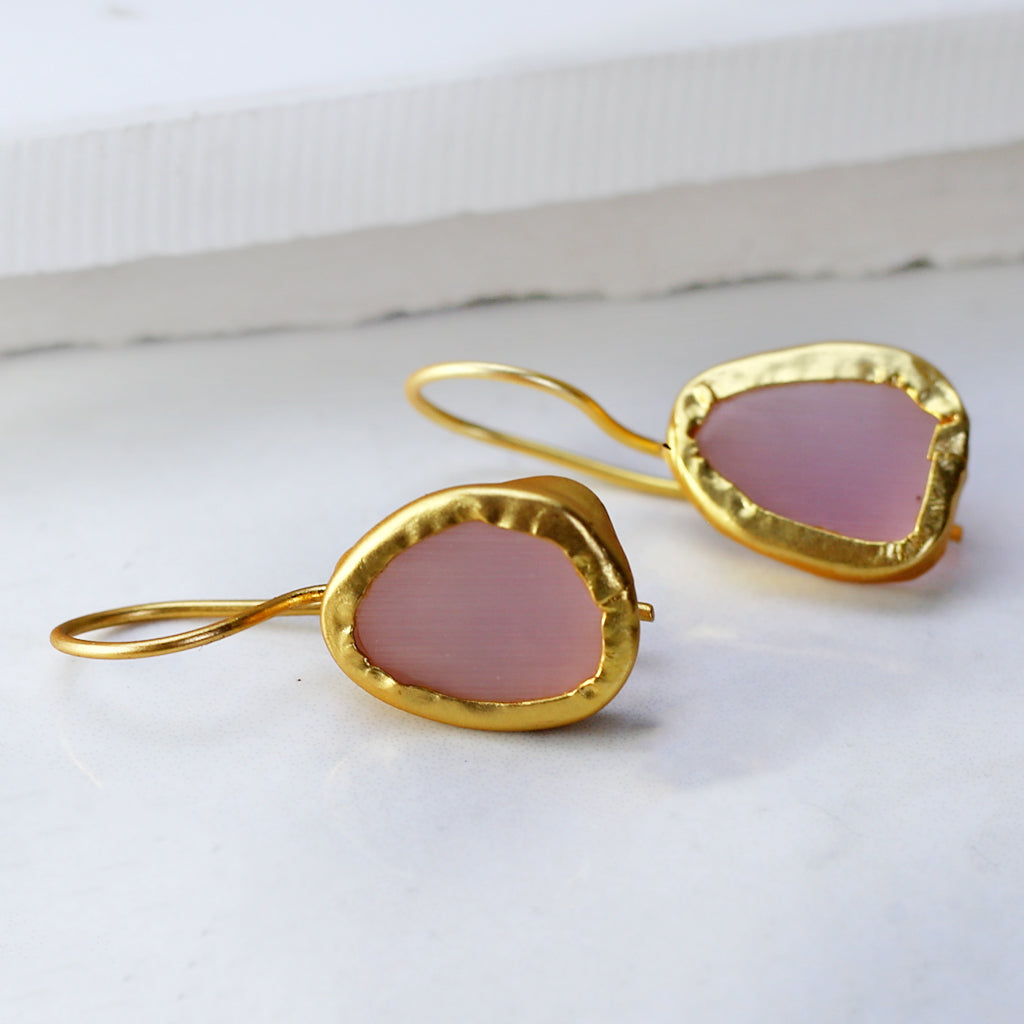 Pink Hook Earring