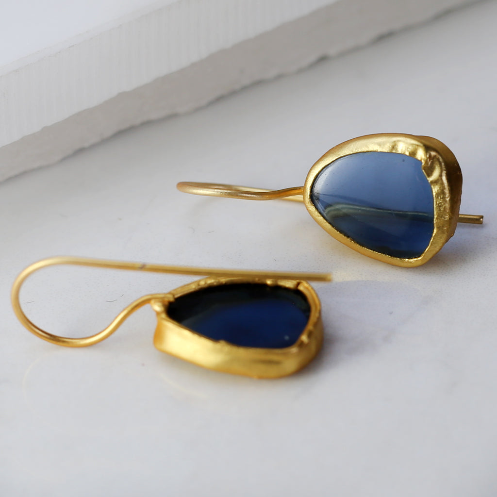 Blue Hook Earring