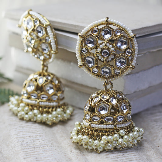 Antique Drop Jhumke I Earring