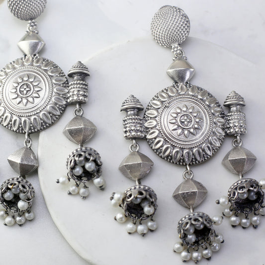 Tribal Long Drop Jhumke I Earring - Rabal