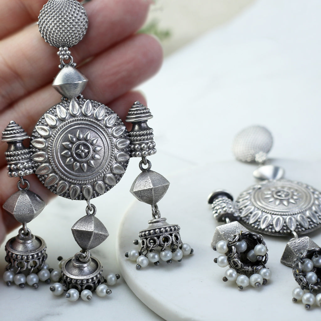 Tribal Long Drop Jhumke I Earring - Rabal