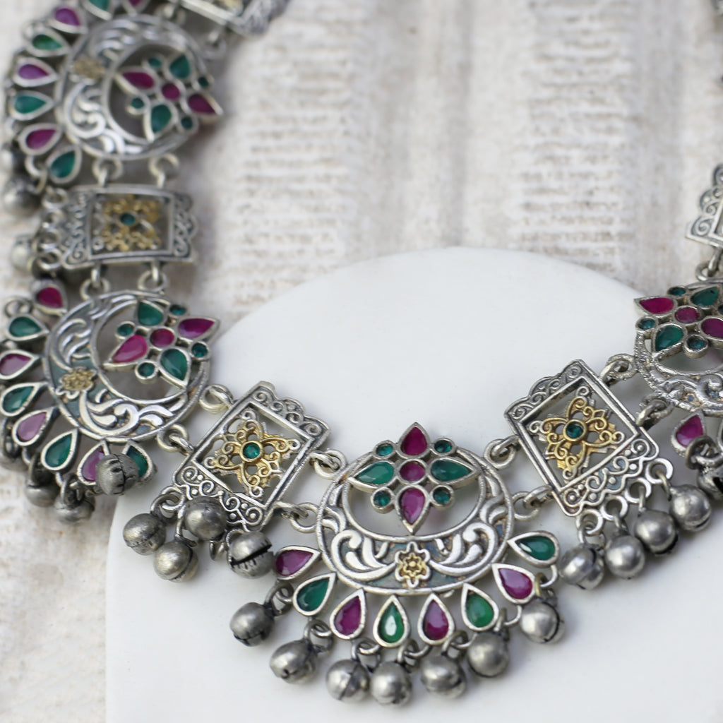 Multicolour Tribal Necklace - Rabal