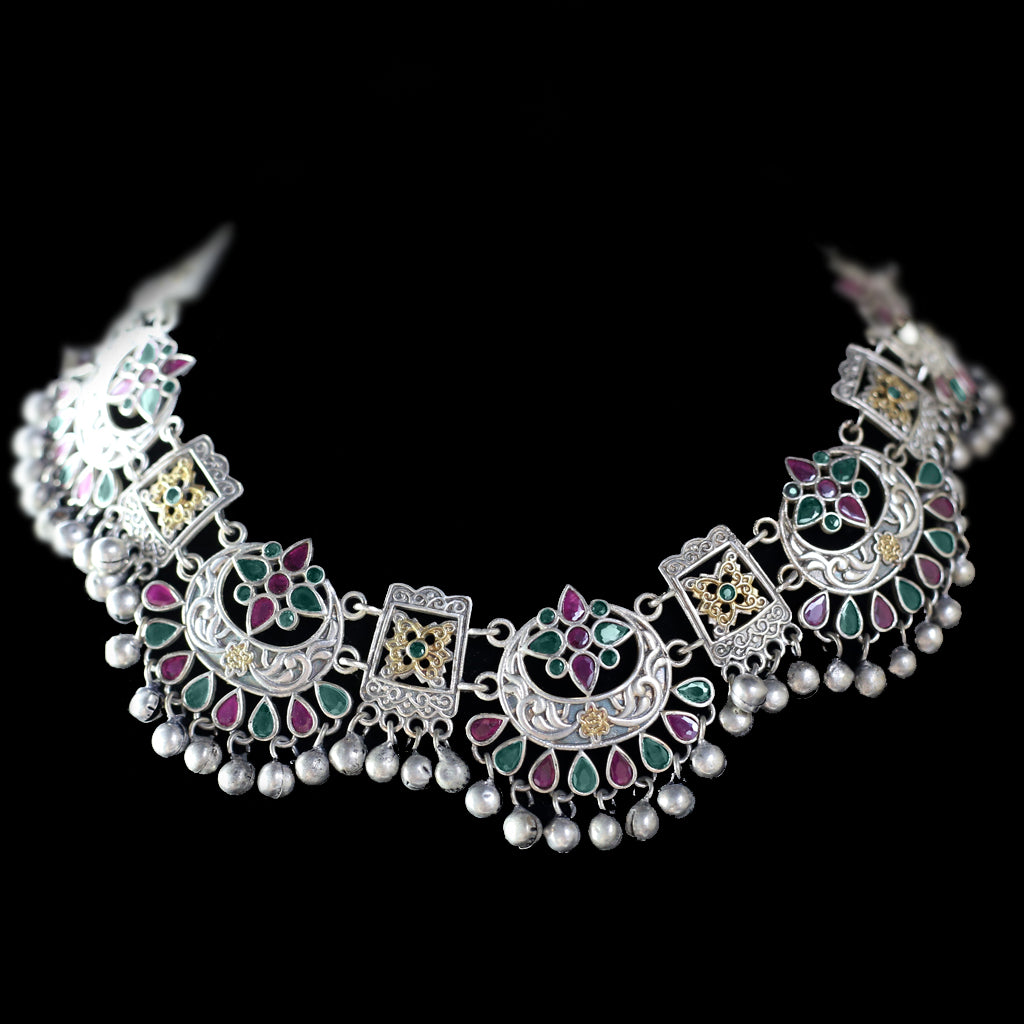 Multicolour Tribal Necklace - Rabal