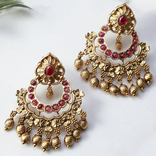Ruby Traditional Drop Earring