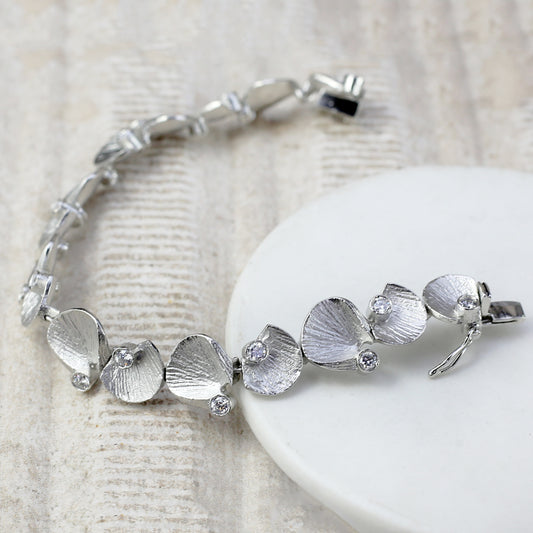 Silver Zircon Bracelet - Rabal