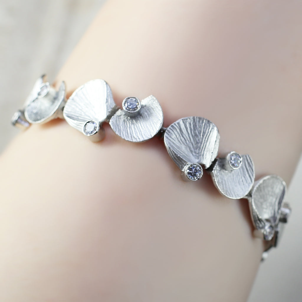 Silver Zircon Bracelet - Rabal
